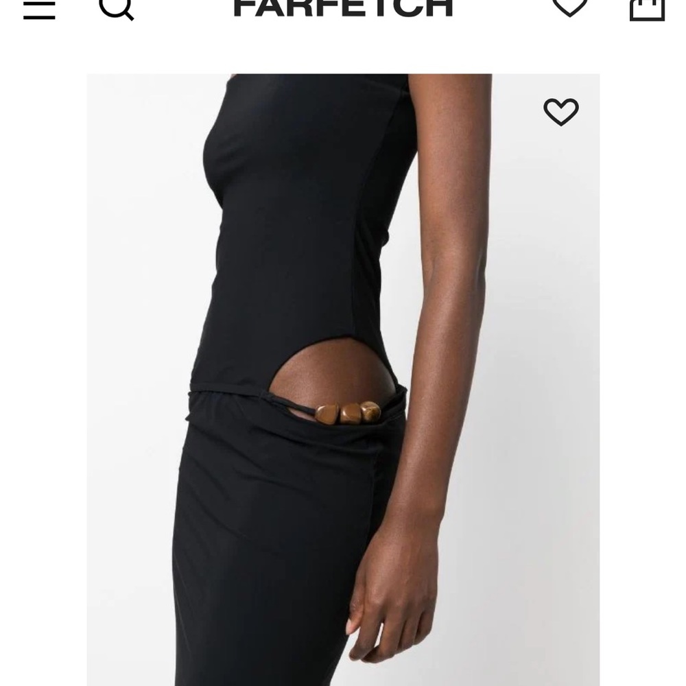 Christopher Esber Black Dress with Quarts